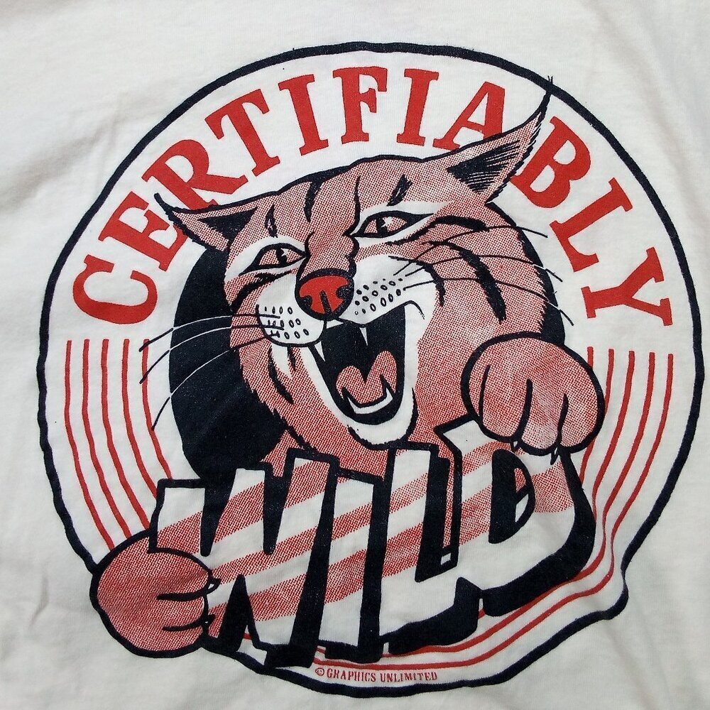 Vintage Certifiably Wild Cat Project Long Sleeve T-Shirt